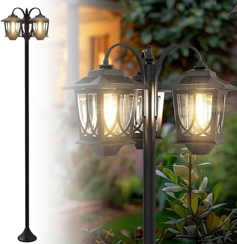 Aluminum solar lamp post - solar,