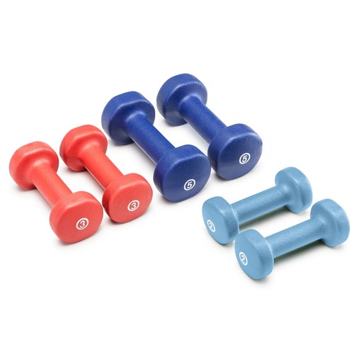 Pair neoprene dumbbell set - 3-pair,