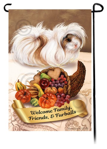 Thanksgiving garden flag - thanksgiving,