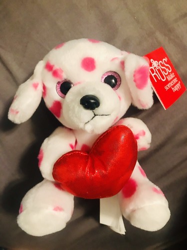 Russ pink dog puppy - 7”,