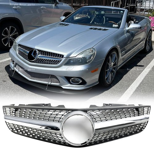 Chrome silver upper grill - silver,