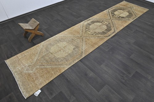 Vintage turkish runner rug - turkish,