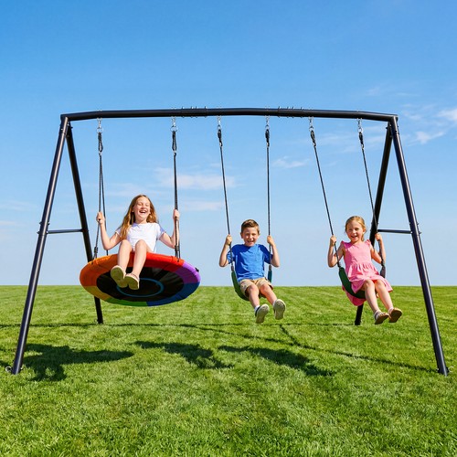Metal swing set heavy - 4,