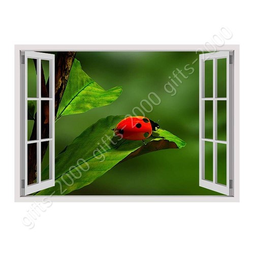 Ladybug leaf fake 3d - a,