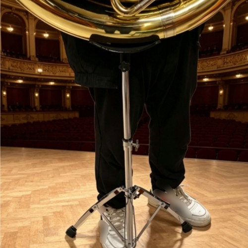 Tuba stand padded cradle - tuba,