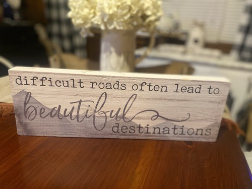 Inspirational wooden sign - inspirational,