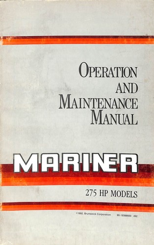Mariner operation maintenance - operation,