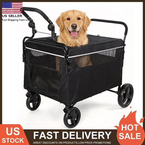 Push pull dog wagon 1 - dog, 2-in-1