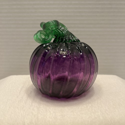 Hand blown art glass - , pumpkin