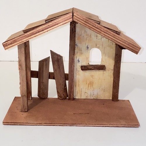 Vintage wooden nativity - wooden,