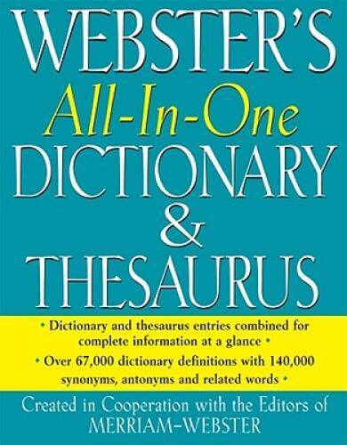 Webster all one - webster's, all-in-one