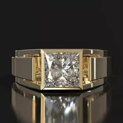 Men princess cut lab - 2.00,