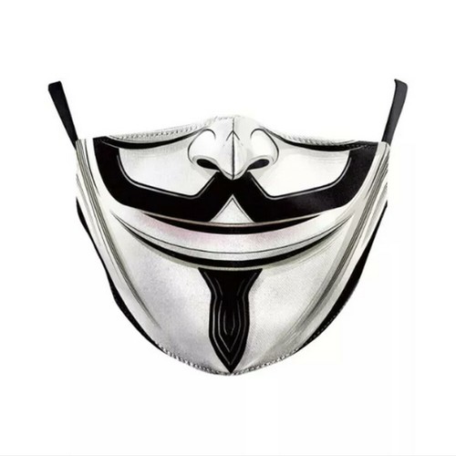 Anonymous vendetta face - 3d,