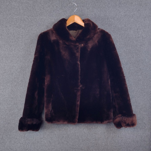 Vintage brown fur jacket - jacket, coat