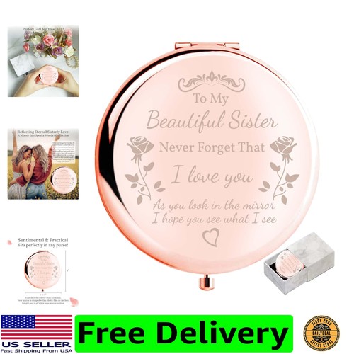 Sister gifts compact - sister, mirror