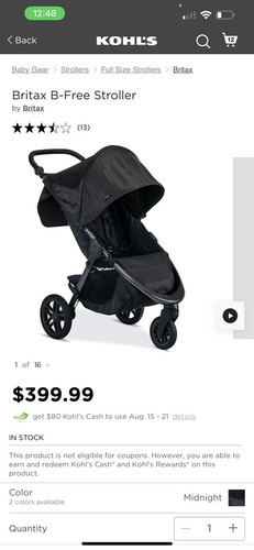 Britax free stroller - b-free,
