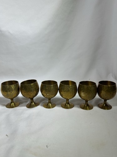 Vintage brass cordial shot - brass,
