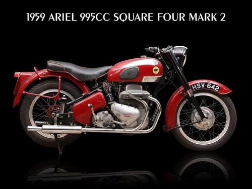 1959 ariel 995cc square four - ariel,