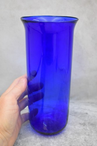 Antique blue glass - globe, for