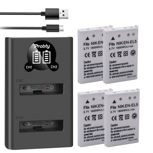 El5 battery led usb - en-el5,