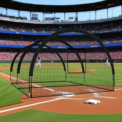 33ft baseball batting cage - baseball,