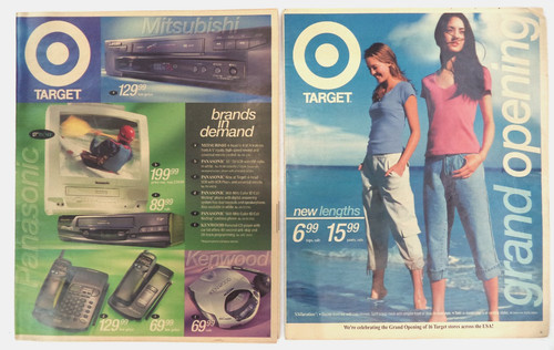 Vtg 2000 target newspaper - target,