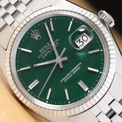 Rolex datejust 1601 green dial - datejust,