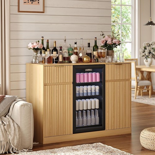Mini fridge cabinet - mini, coffee