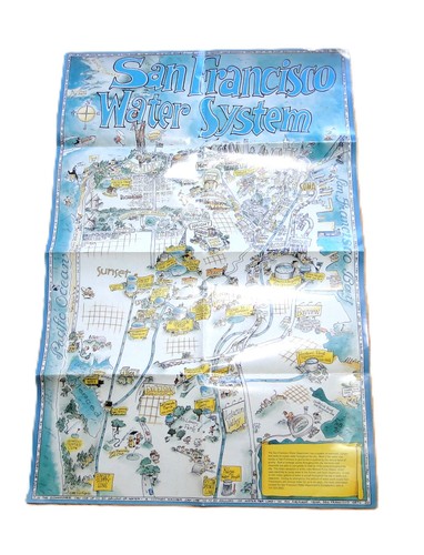 Vintage 1995 san francisco map - 1995,