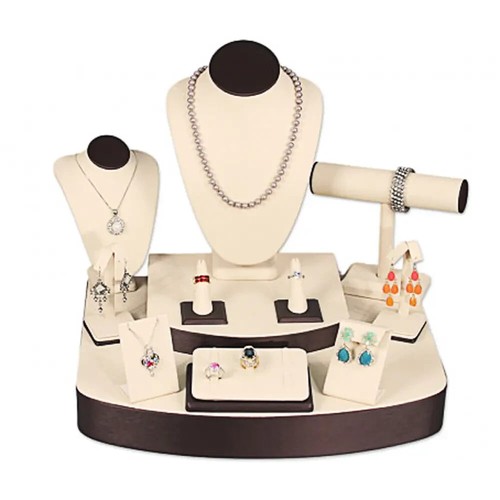 Pieces beige leatherette - 12,