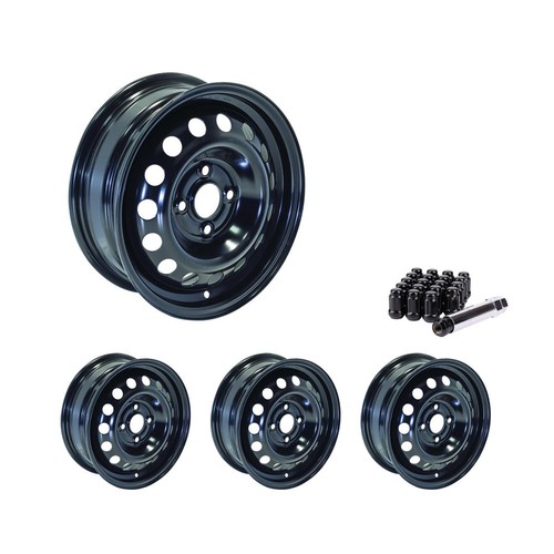 4x100 set rims black - of,