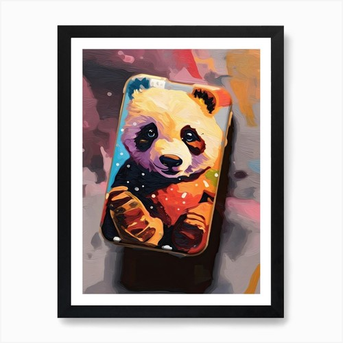 Panda phone case oil - panda,