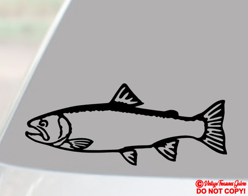 Trout fish vinyl decal sticker - fish,