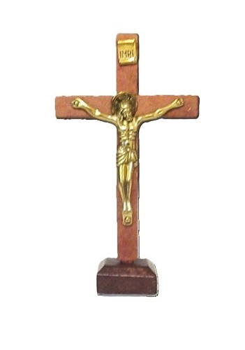 Wooden standing crucifix - standing, cross
