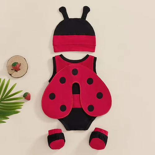 4piece newborn baby ladybug - newborn,