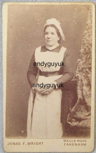 Cdv house servant - cdv, maid