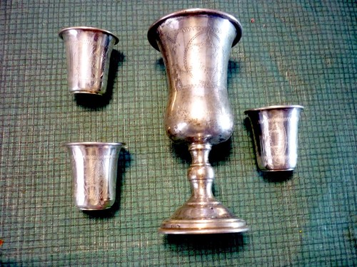 Antique judaica etched - judaica,