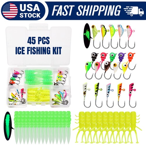 45pcs ice fishing lures - 45pcs,