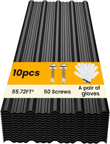 Pack corrugated metal - 10,