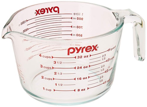 Pyrex glass measuring cup - pyrex,
