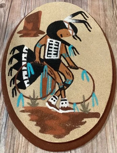 Navajo sand art painting - navajo,