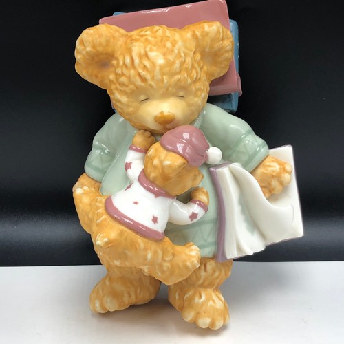 Teddy bear figurine porcelain - bear,