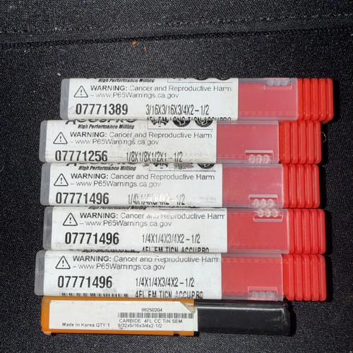Carbide end mill lot accupro - carbide,