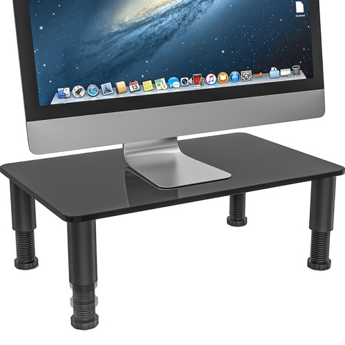 Glass computer monitor stand - computer,