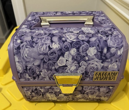 Sassaby vintage purple - purple, floral