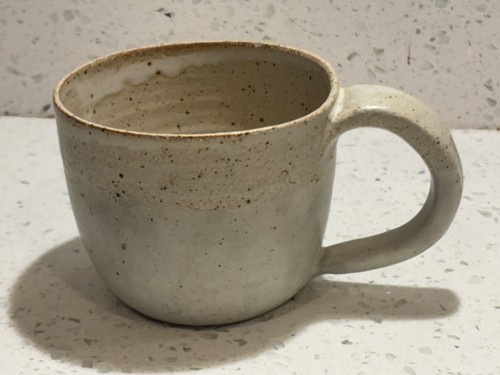 Vintage stoneware ceramic mug - ceramic,