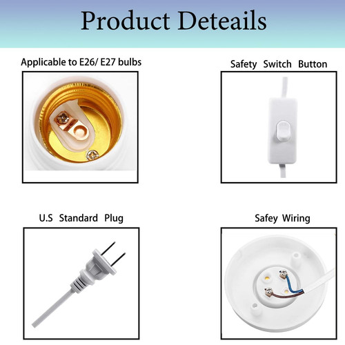 Light bulb base with - 15,