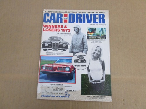 Car and driver january - and,