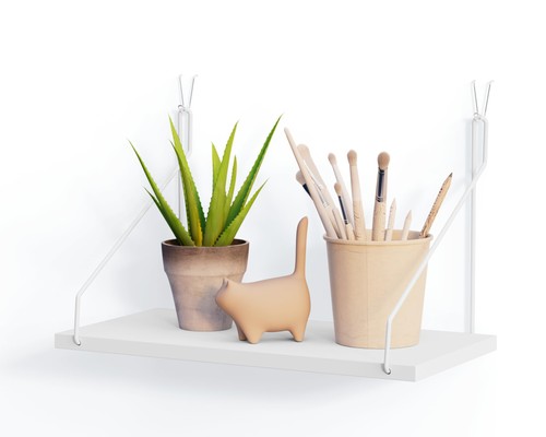 Pcs white cubicle shelf with - white,