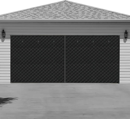 Winter garage door screen - winter,
